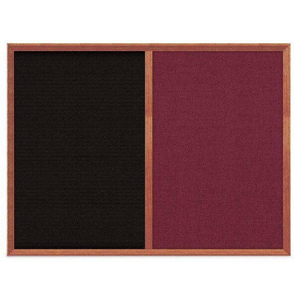 United Visual Products Slim Style Indoor Enclosed Corkboard, 12 UV500SC-BRONZE-RUBBER - main